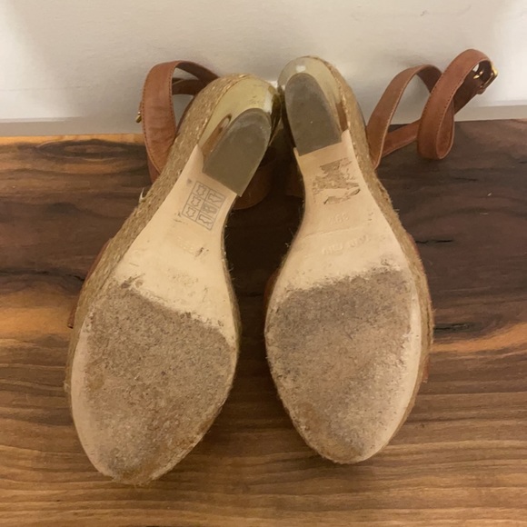 Miu Miu jute platform sandals - Picture 6 of 9